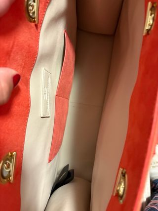 Bolso elegante rojo coral