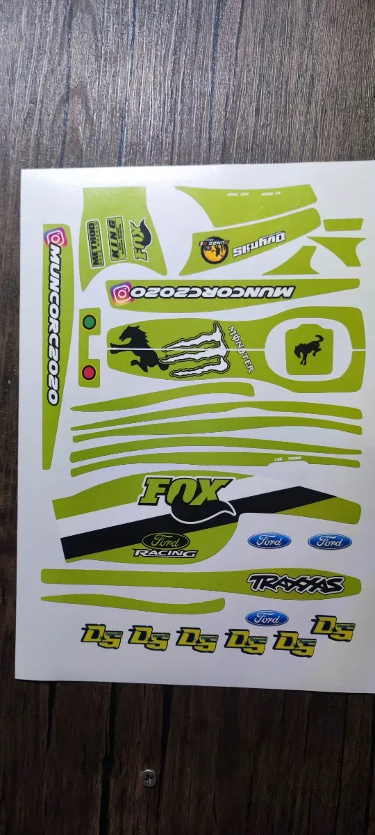 Pegatinas para emisora tqi Traxxas 2 y 5 canales..