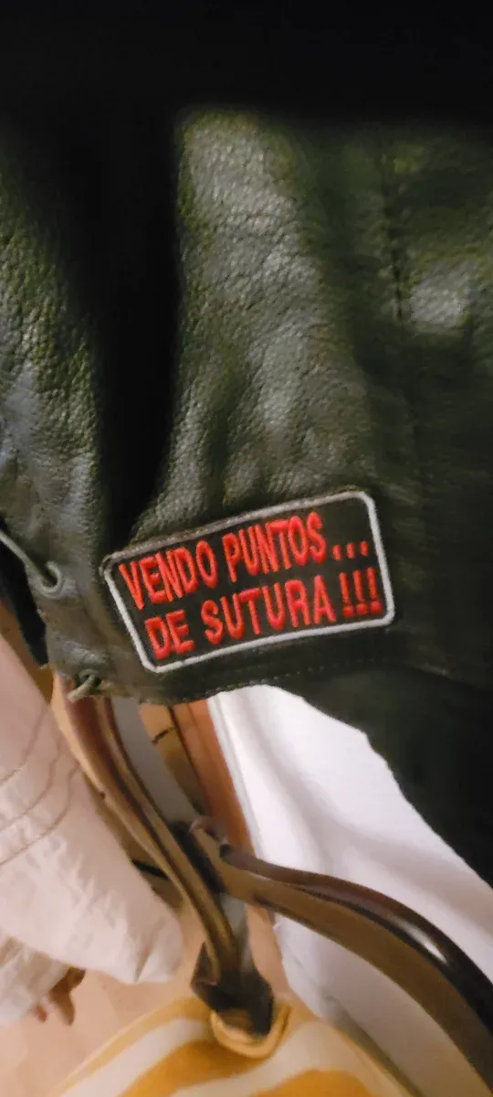 Chaleco de cuero Honda motero