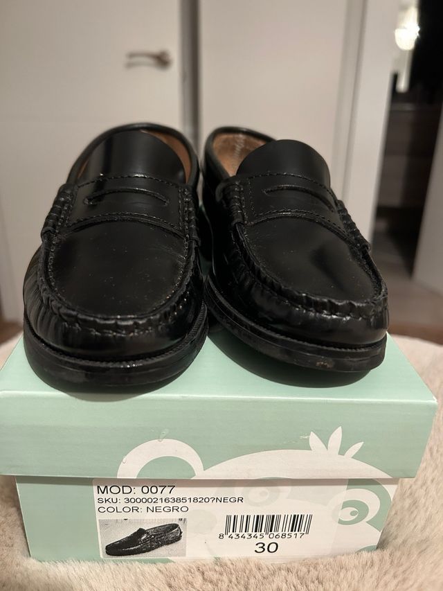Mocasines Pisamonas Negros Talla 30