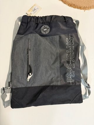Mochila Pepe Jeans Negra y Gris