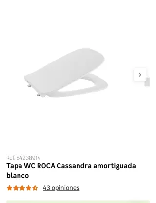 Tapa WC Roca Cassandra Amortiguada Blanca