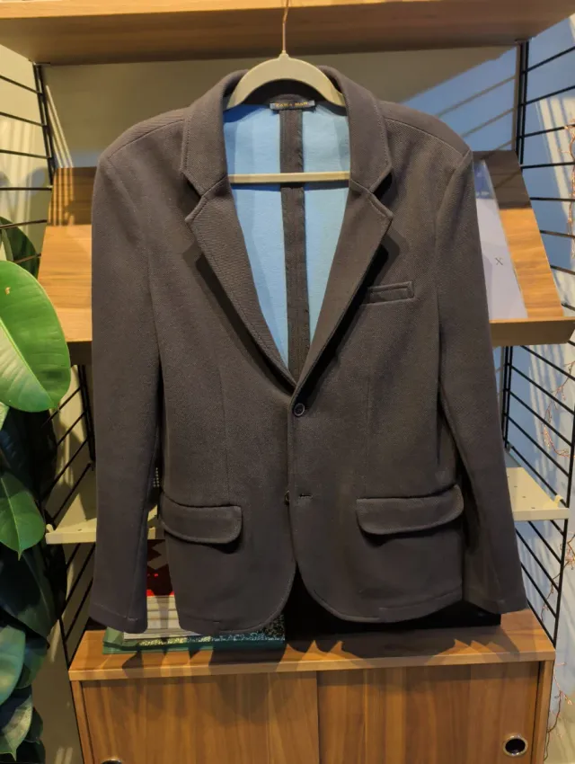 Americana Zara Negra azul marino