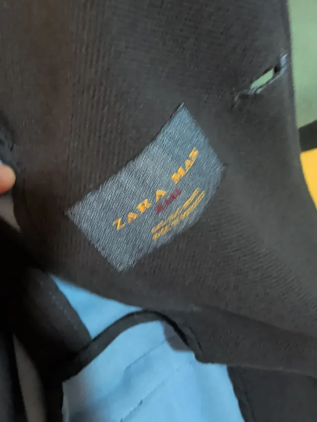 Americana Zara Negra azul marino