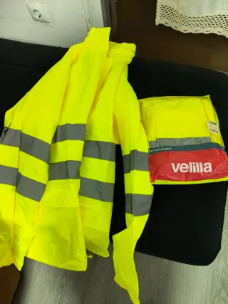 Chubasquero reflectante Velilla Amarillo (completo