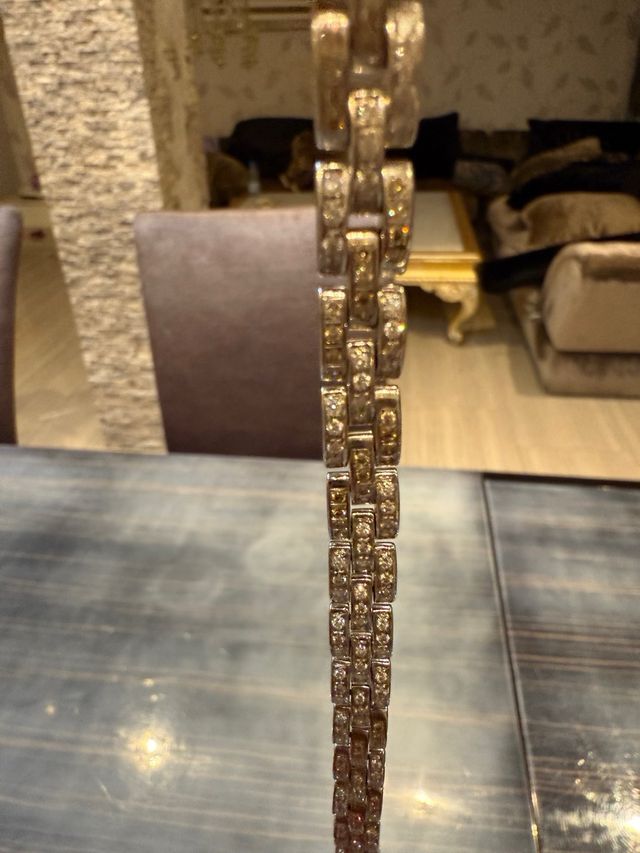 Pulsera Diamantes Naturales Brillantes Talla 126