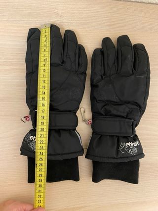 Guantes de esquí Etirel negros