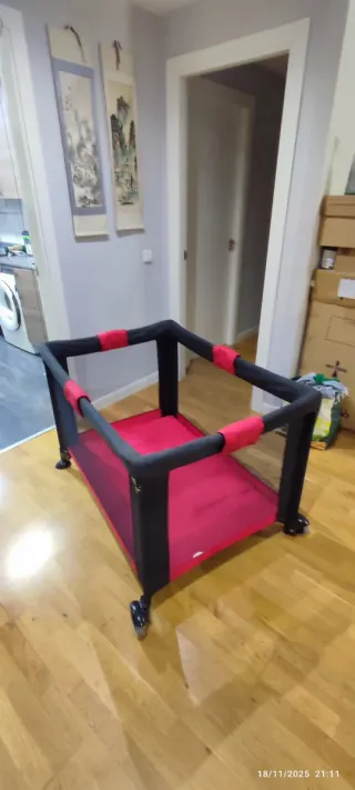 Cuna de viaje plegable de 100x70 interior