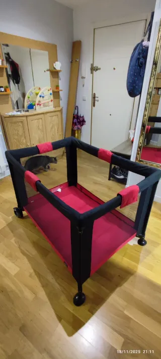 Cuna de viaje plegable de 100x70 interior