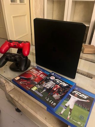 PS4 (PlayStation 4) + 2 Mandos + EA FC 26 + Juegos