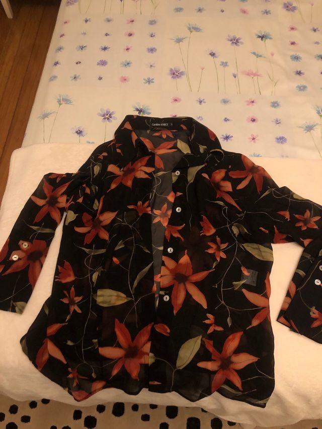 Camisa floral Caroline Darcy Talla 40
