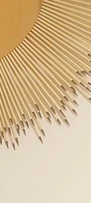 Specchio riccio beige e nero XXL