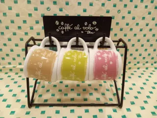 Set 6 tazzine Thun con espositore