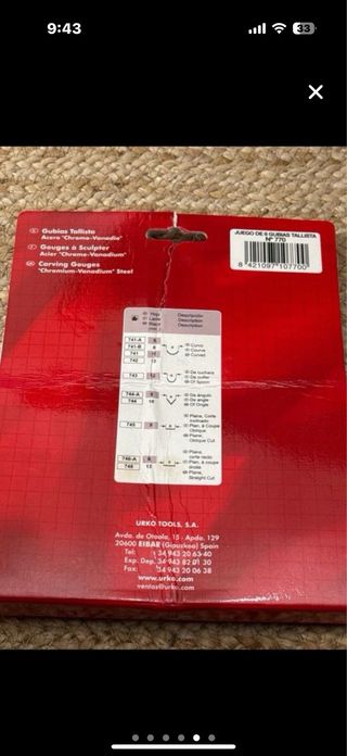 Gubias URKO 141mm (Set 6 piezas)