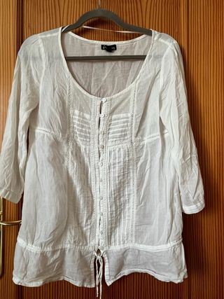 Blusa blanca Stradivarius Talla L