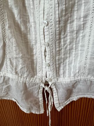 Blusa blanca Stradivarius Talla L