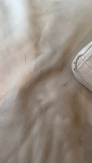 Sofá de 2 plazas en piel blanco