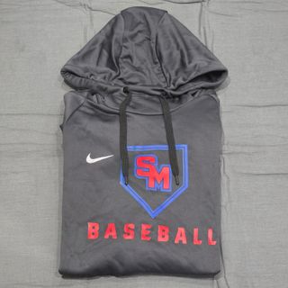 Felpa Nike SM Baseball Grigia Rossa