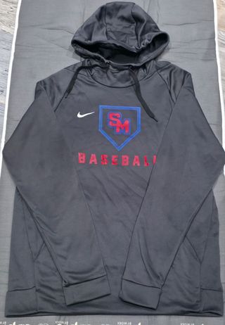 Felpa Nike SM Baseball Grigia Rossa