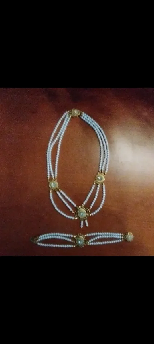 Conjunto Fallera Perla y Oro