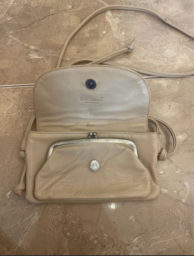 Borsa a tracolla convertibile beige
