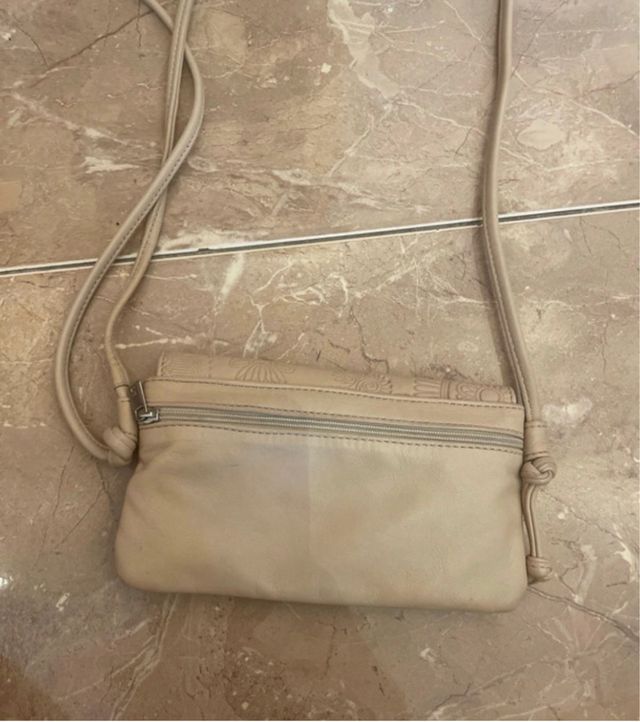 Borsa a tracolla convertibile beige