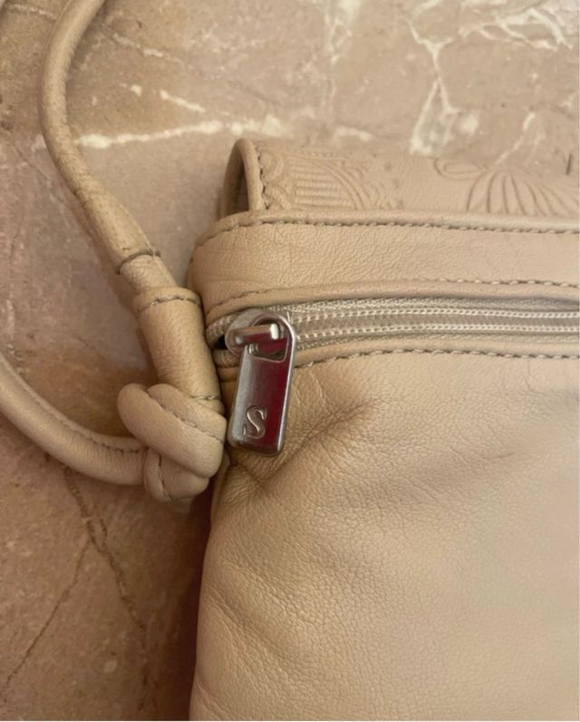 Borsa a tracolla convertibile beige