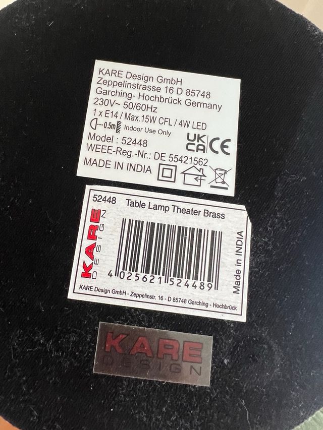 Lámparas KARE Design Doradas (2 unidades)