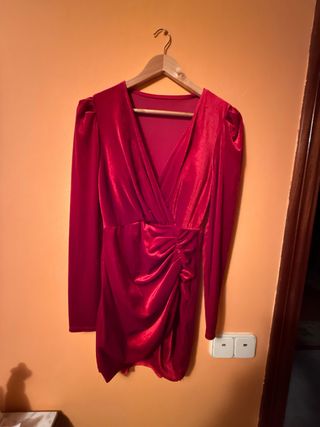 Vestido de fiesta lentejuelas negro ,dorado rojo..