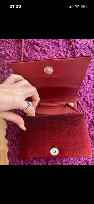 Falda vaquera azul Talla 38, Top y bolso a juego