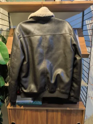 Chaquetón Zara Hombre Marrón