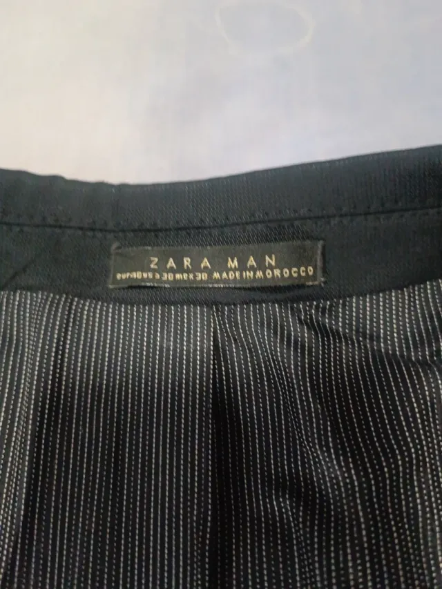 Traje Zara Man Negro Talla 38