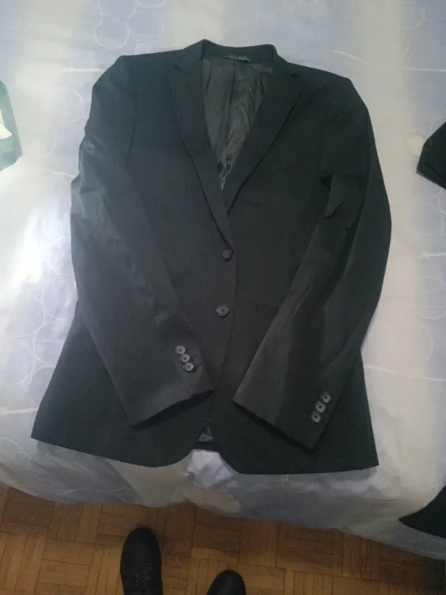 Traje Zara Man Negro Talla 38