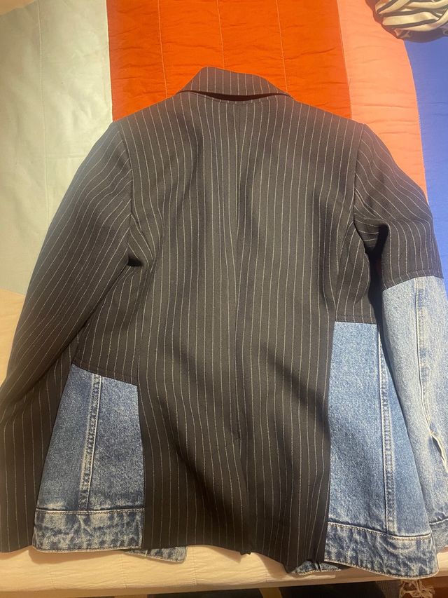 Chaqueta Desigual Denim y Raya diplomática