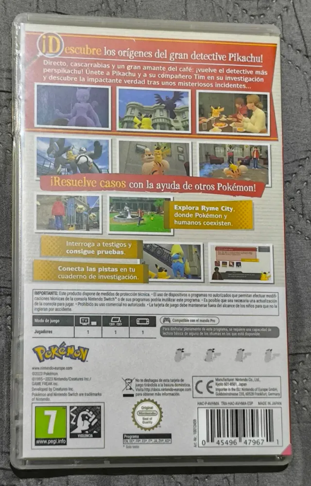 Detective Pikachu El Regreso - Nintendo Switch