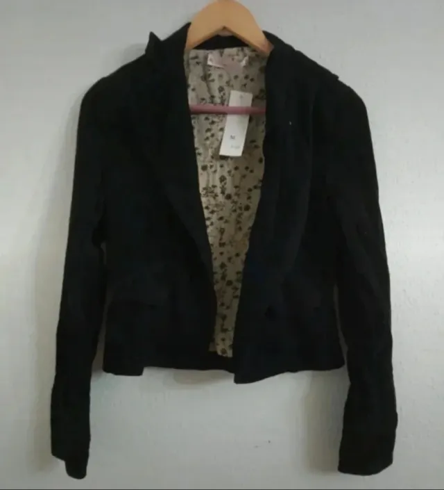Chaqueta Mujer Vintage Talla S Negra