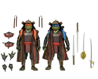 Figuras Tortugas Ninja Leonardo y Michelangelo