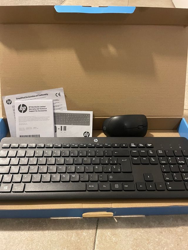 Teclado y Ratón HP Inalámbricos Negro