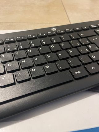 Teclado y Ratón HP Inalámbricos Negro