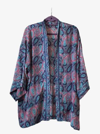 Kimono abierto estampado estilo boho chic