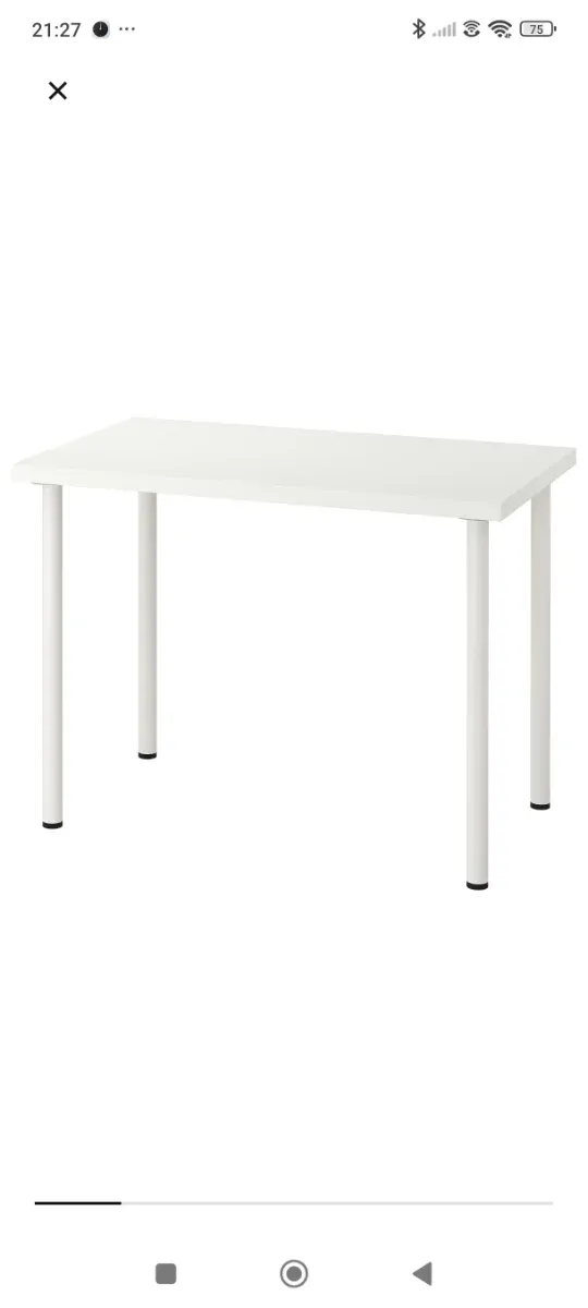 Escritorio Ikea Linnmon 100x60cm Blanco