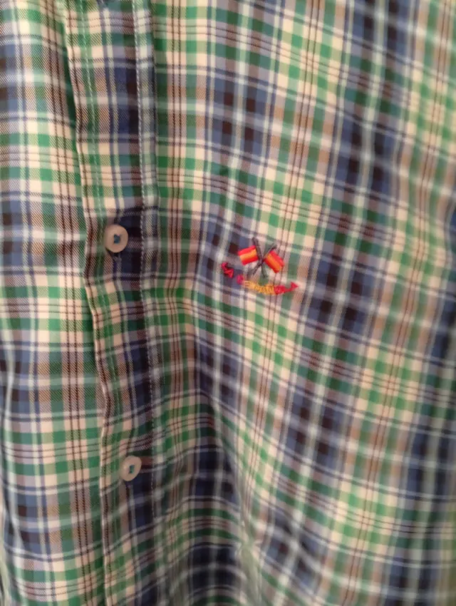 Camisa de cuadros hombre