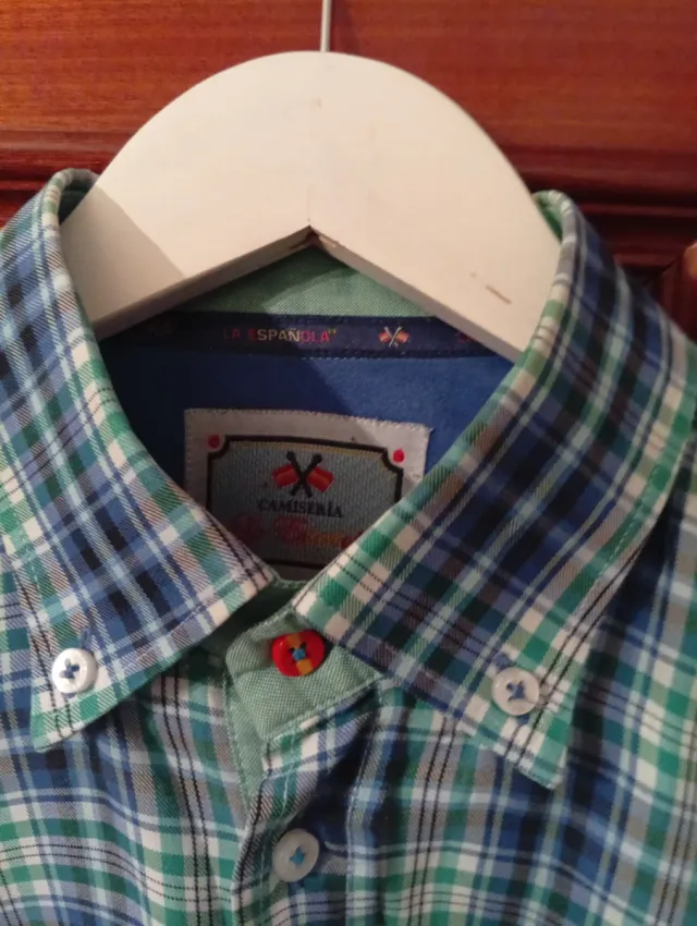 Camisa de cuadros hombre