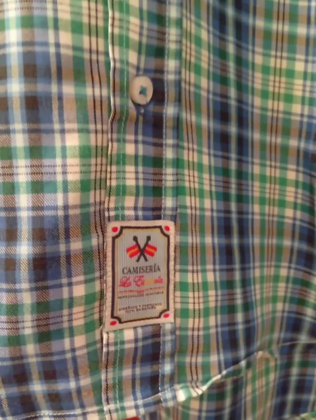 Camisa de cuadros hombre