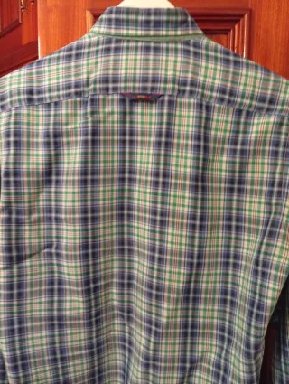 Camisa de cuadros hombre