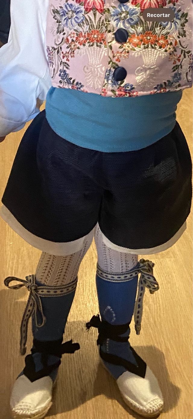 Pantalón Saraguell niño Talla 2. Azul marino