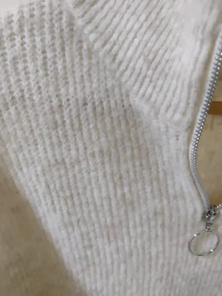 Jersey H&M cremallera beige