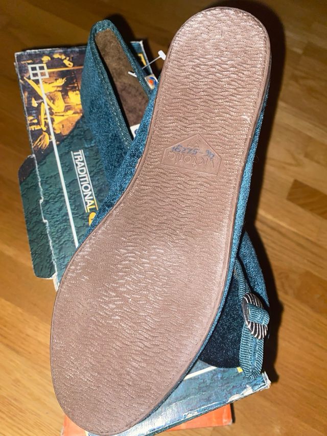 Bailarinas terciopelo verde botella