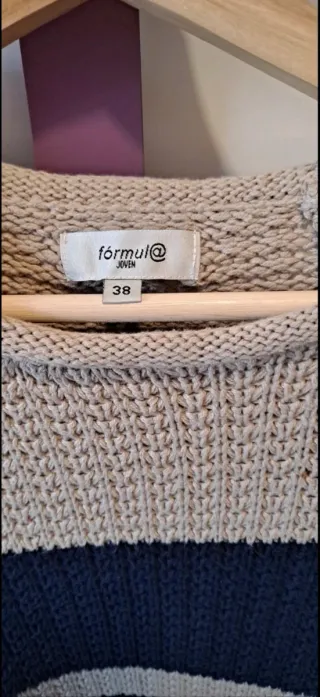 Jersey Fórmula Joven Talla 38 Rayas