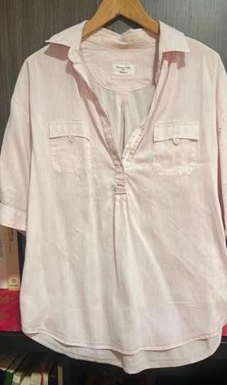 Camisa Massimo Dutti rayas rosa